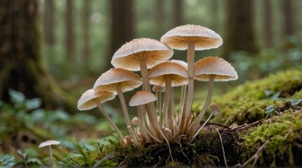 Fototapeta premium Mushrooms in the Forest