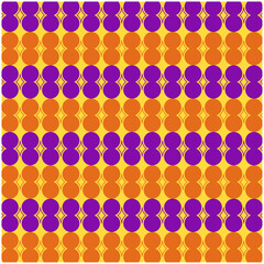 Abstract Pattern Purple Orange Dots Background Vector