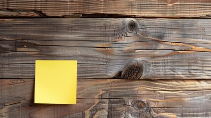 Prototype Reminder on Yellow Sticky Note Attached to Wooden Wall