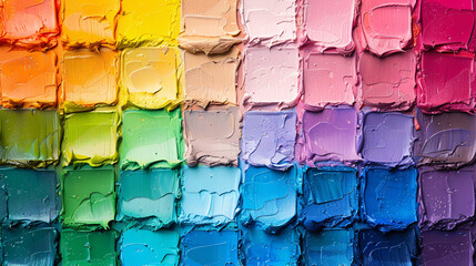 Abstract chart showing the mixing of colors and shades, suitable for a painter or designer