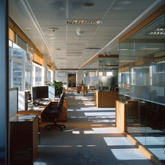 interior of modern office building