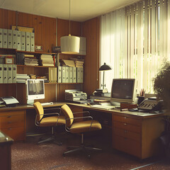 retro office interior