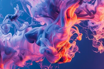 Ethereal dreamscapes  abstract swirling gradients in blue, pink, and purple with polished texture