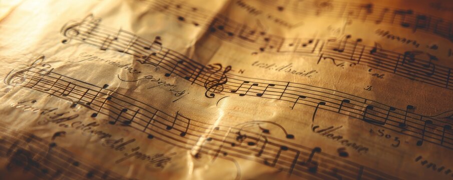 a image of a sheet of music with notes and notes