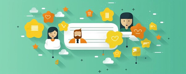 Customer Feedback The ultimate guide to collecting, analyzing, and leveraging customer feedback to improve your business, flat design, minimal