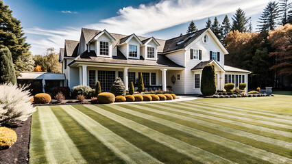 Beautiful manicured Spring summer nature