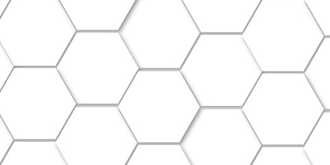 Abstract seamless hexagon pattern background. Abstract hexagon technology design background. Vector Illustration.
