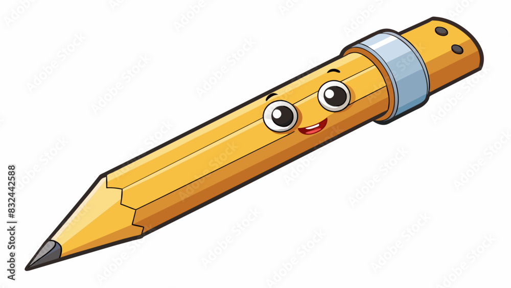 Aufkleber a pencil is a fundamental writing tool used by many people. it consists of a thin wooden or plastic 