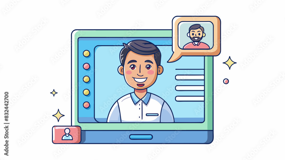 Poster A personalized video invite where the recipients name and photo are seamlessly integrated into a fun animation accompanied by upbeat music.. Cartoon Vector.