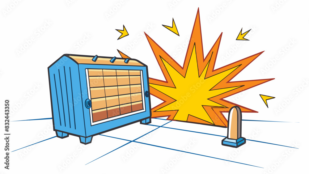Poster a room with a heater on high blasting hot air and making it unbearably hot. the temperature is swelt