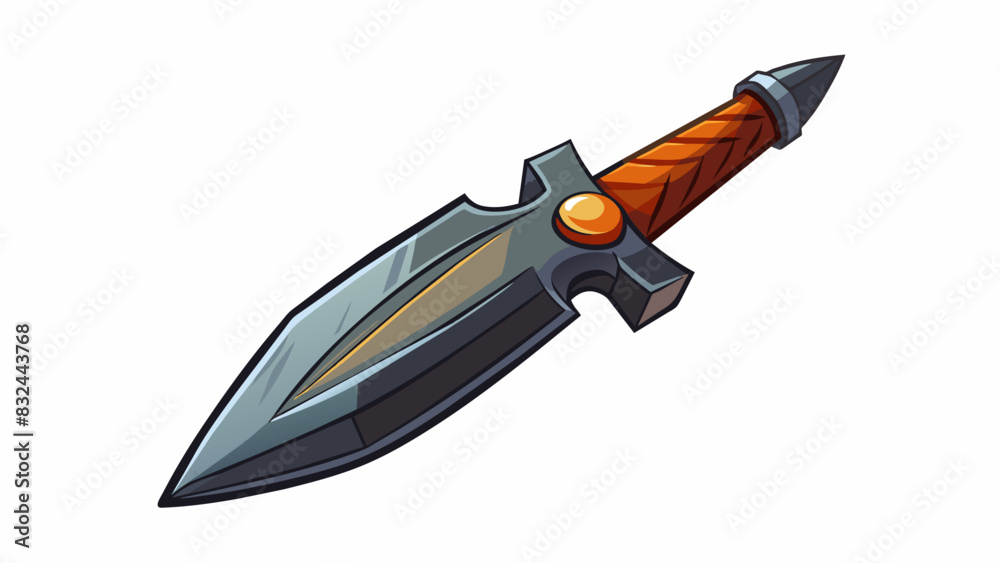 Poster a sharp shiny blade exquisitely crafted from a dark metal originated from the skilled blacksmiths of