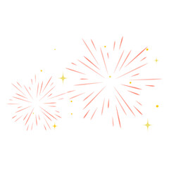 Obraz premium Sparkling fireworks. Festival decoration 