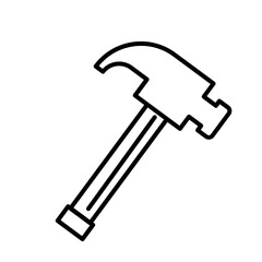 wrench tool icon line design