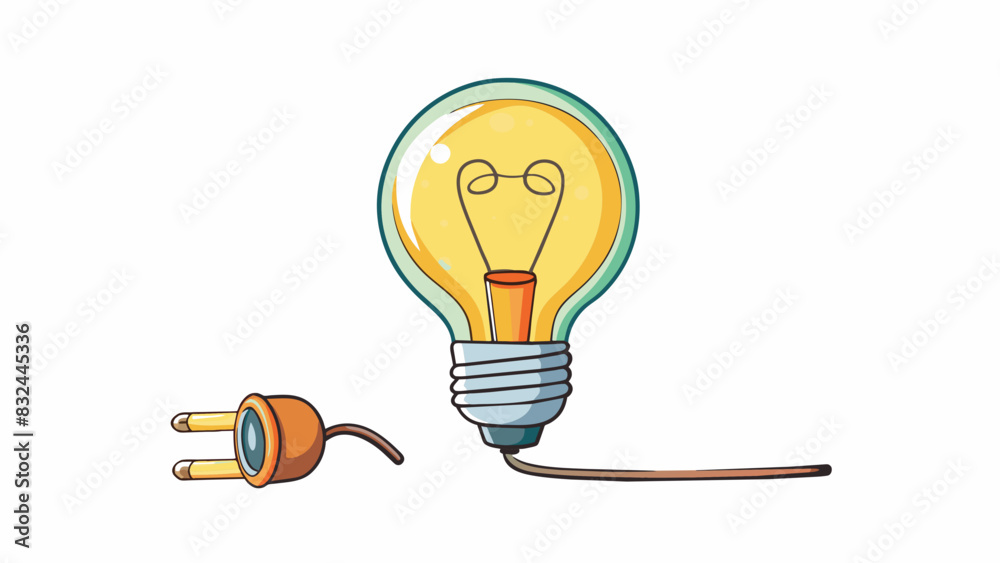 Aufkleber a third illustration displays a long thin tube with a glass bulb on one end. inside the bulb there i