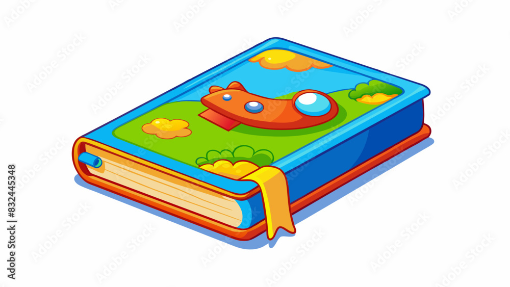 Aufkleber a thin colorful picture book with vibrant illustrations and a glossy cover perfect for young readers