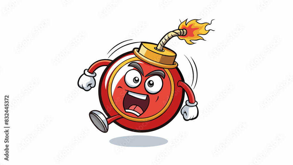 Poster A ticking time bomb Stress can feel like a ticking time bomb with unresolved emotions building up until they eventually explode. The longer it ticks. Cartoon Vector.