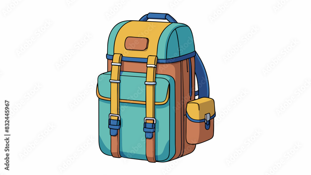 Poster a wellprepared backpack this durable backpack is equipped with multiple compartments and pockets pro