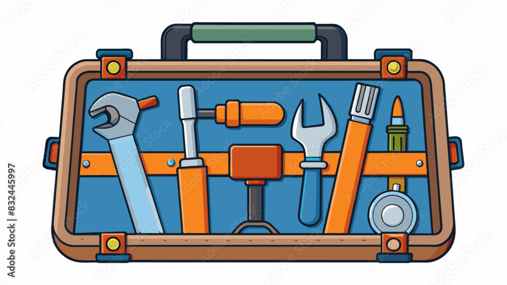Poster a wellprepared toolkit this comprehensive toolkit is a handymans dream containing a variety of tools