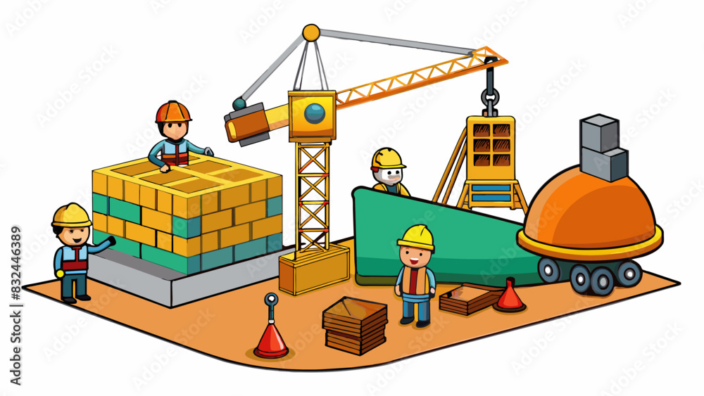 Poster advertising agency an openplan office space with colorful walls and quirky decorations. there are be