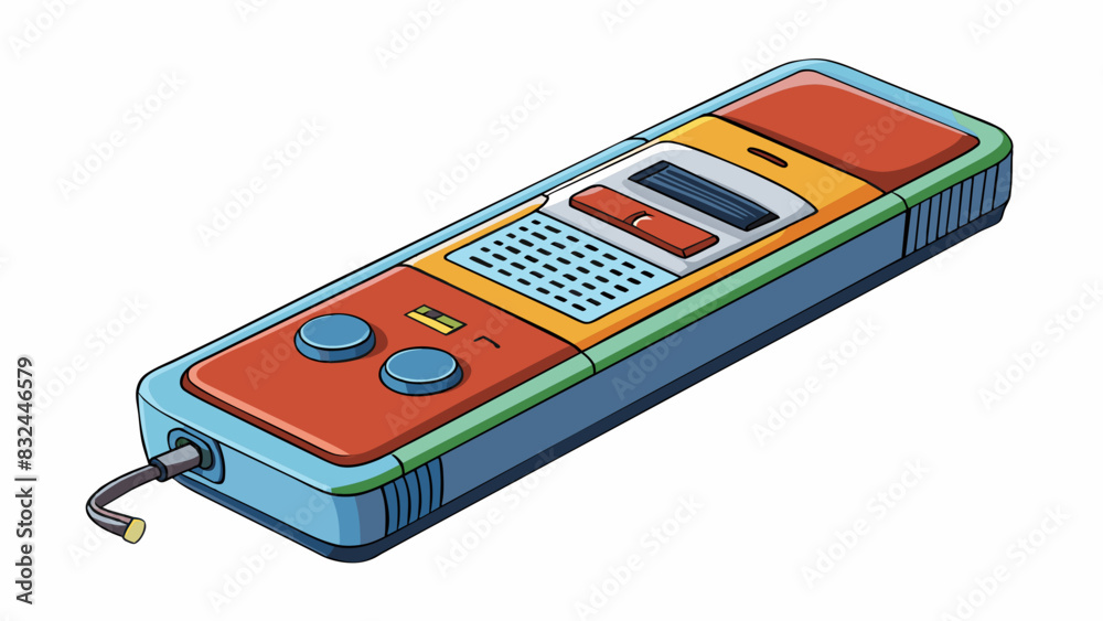 Poster An electronic voice recorder with a userfriendly interface and long battery life. Designed to assist students with learning disabilities to record and. Cartoon Vector.