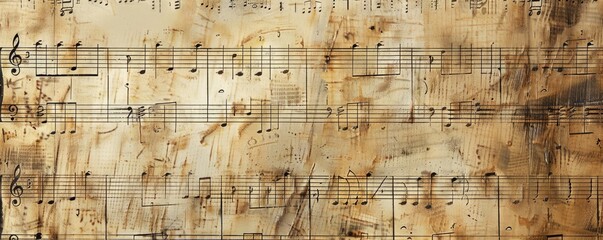 a image of a sheet of music with notes on it