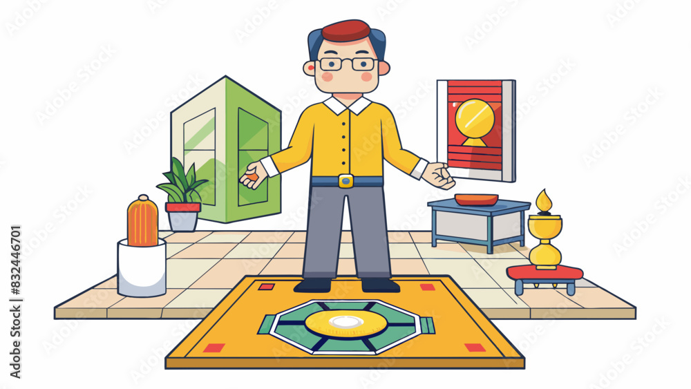 Poster an interior designer incorporates feng shui principles into their clients home creating a harmonious
