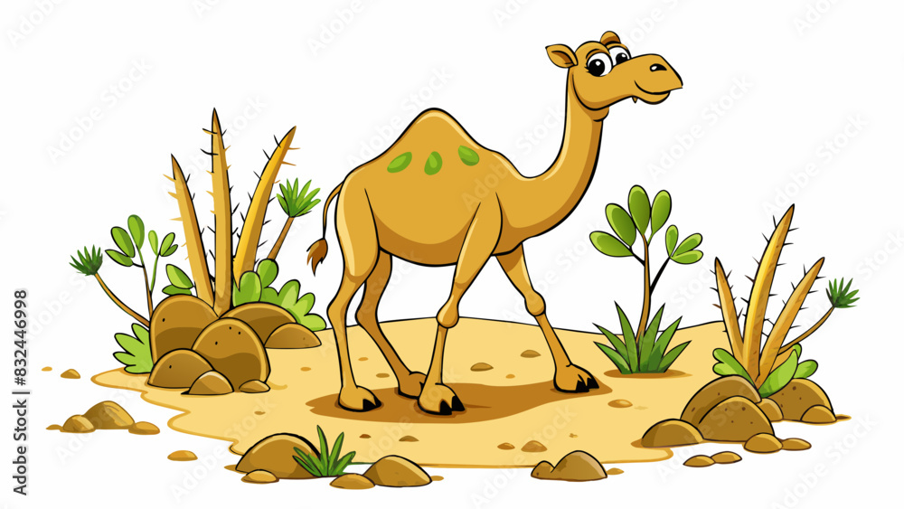 Poster as the camel walked across the desert its large flat feet padded softly on the sand leaving deep foo