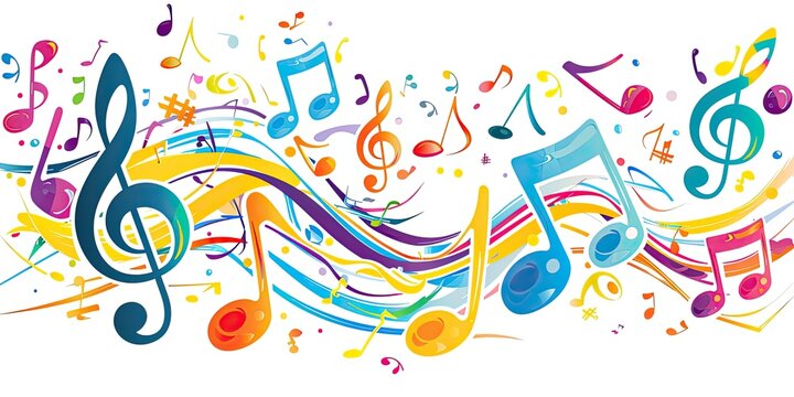 a image of a group of musical notes and trets
