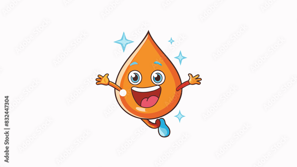 Poster celebratory tear this tear is sparkly and bouncy as if its filled with joy and happiness. it jumps o