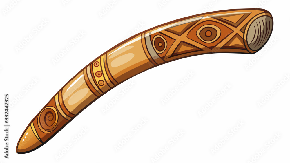 Aufkleber boomerang this curved piece of wood is typically around 2 feet in length and has a smooth polished s