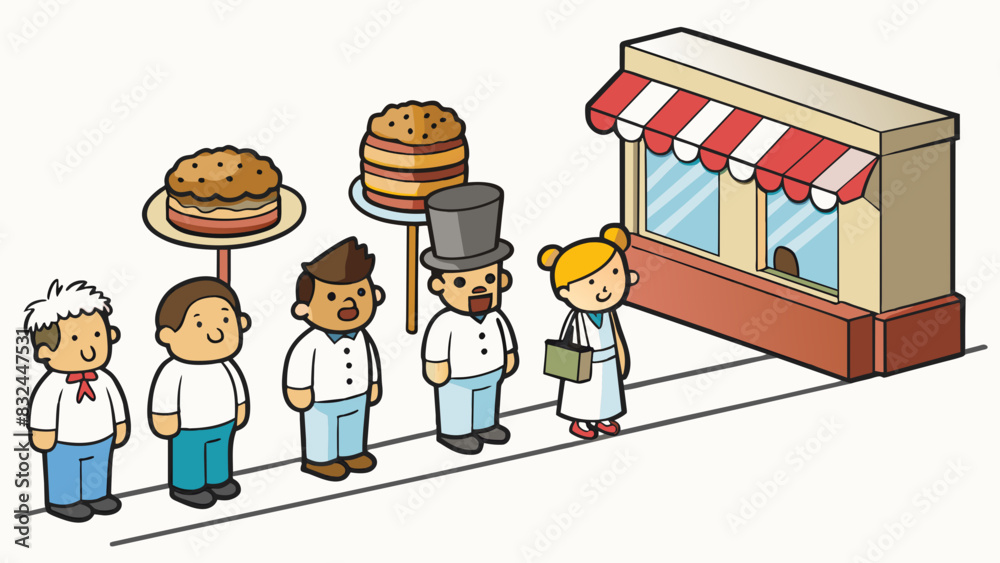 Poster despite being a small inconuous shop in the corner of the street the bakery always had a long line o