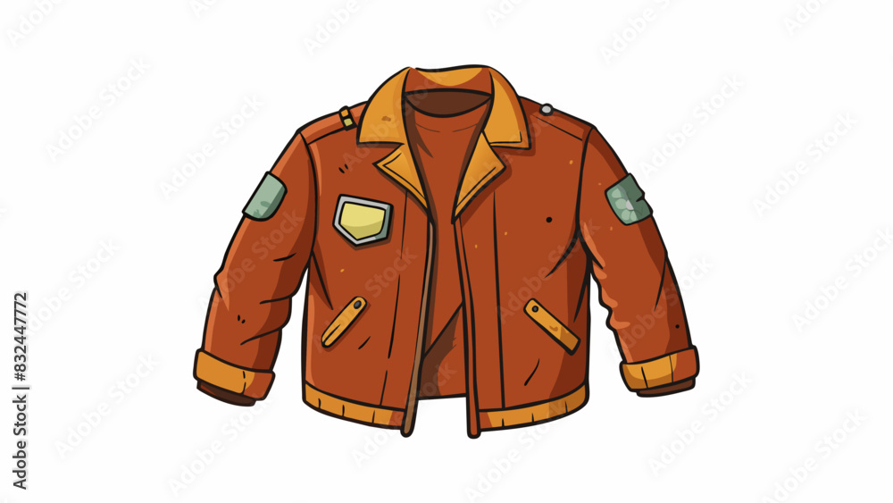Poster harry had a scruffy wellworn leather jacket that hung off his broad shoulders. the jacket had multip