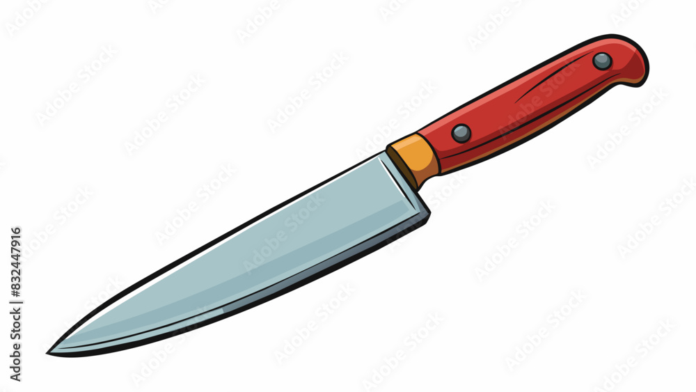 Aufkleber in a busy kitchen a sharp chefs knife is an essential tool for slicing dicing and chopping ingredien