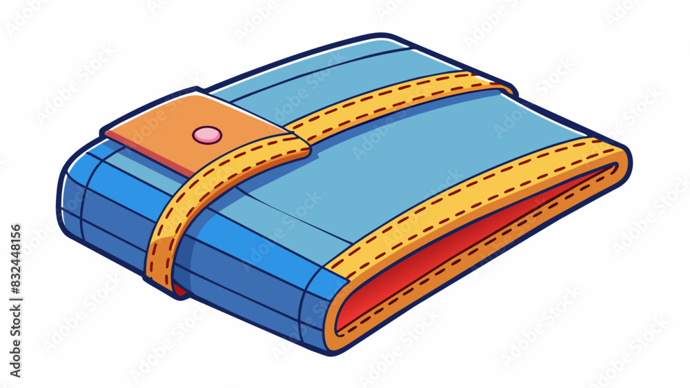 Poster In sewing bind is a technique used to finish the edges of a piece of fabric by folding it over and stitching it down. This creates a neat and sy edge. Cartoon Vector.