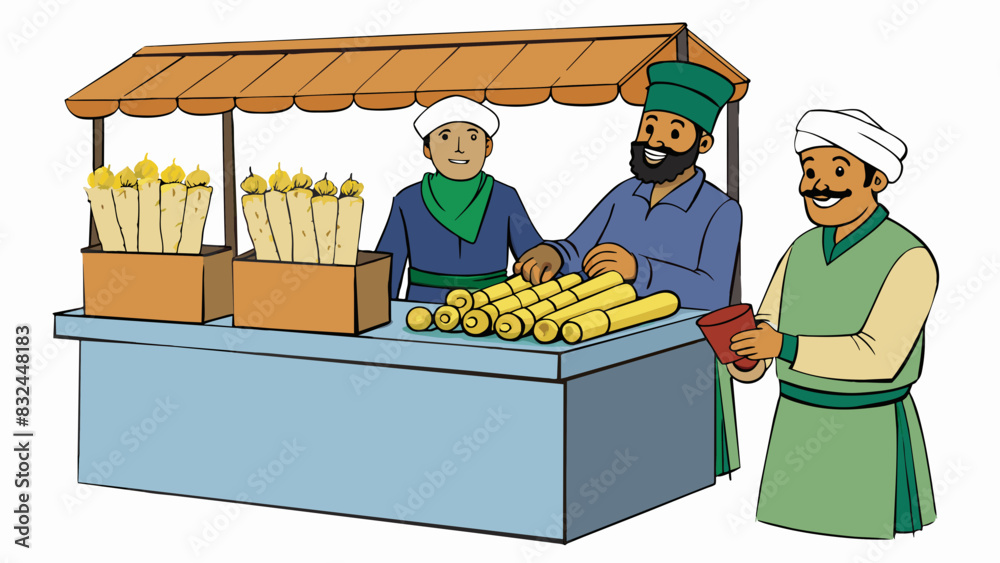 Poster in the bustling marketplace merchants sold fragrant bundles of papyrus reeds used for writing and cr