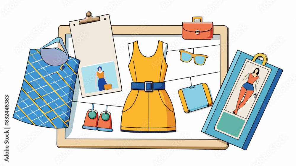 Poster in the world of fashion a brief is a short concise summary of a designers collection for a particula