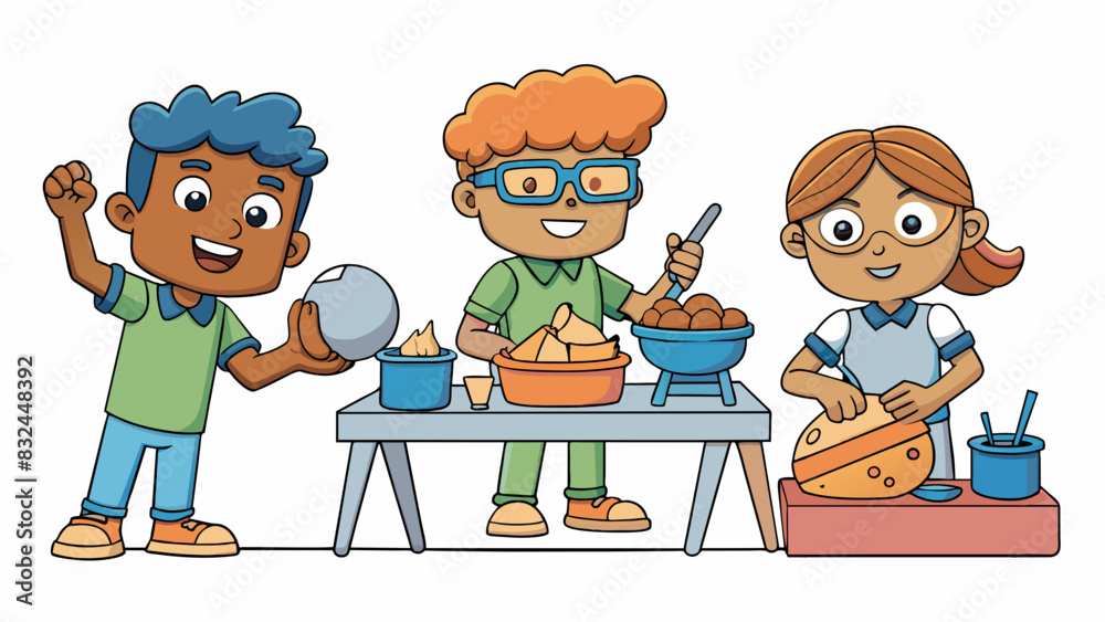 Poster In todays art lesson students will work with different types of clay to create sculptures. They will experiment with the malleability and texture of. Cartoon Vector.