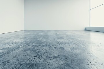 an empty, bright yoga or fitness room with sunlight. a place for product presentation, advertising. copy space