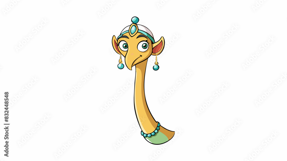 Poster lastly a thin and elongated neck curves gracefully leading up to a small head with delicate features