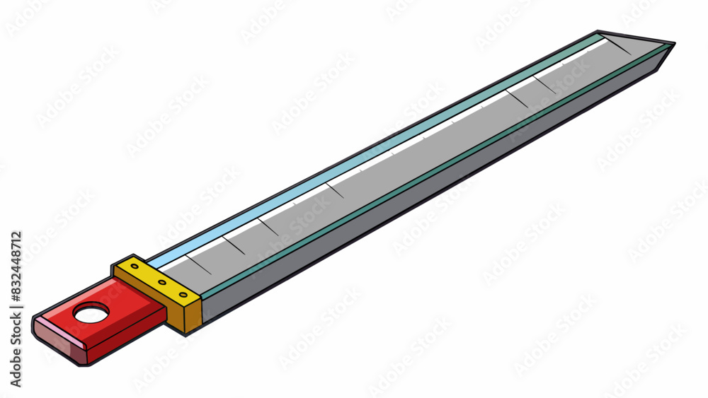 Poster Often spotted in kitchens this object is a long and thin metallic tool with tiny sharp edges. It is used for ting slicing and peeling fruits and. Cartoon Vector.