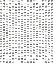 Square Vector Abstract Geometric Technology Background. Halftone Retro Simple Pattern. Minimal Style Dynamic Tech Wallpaper. Vector Formats