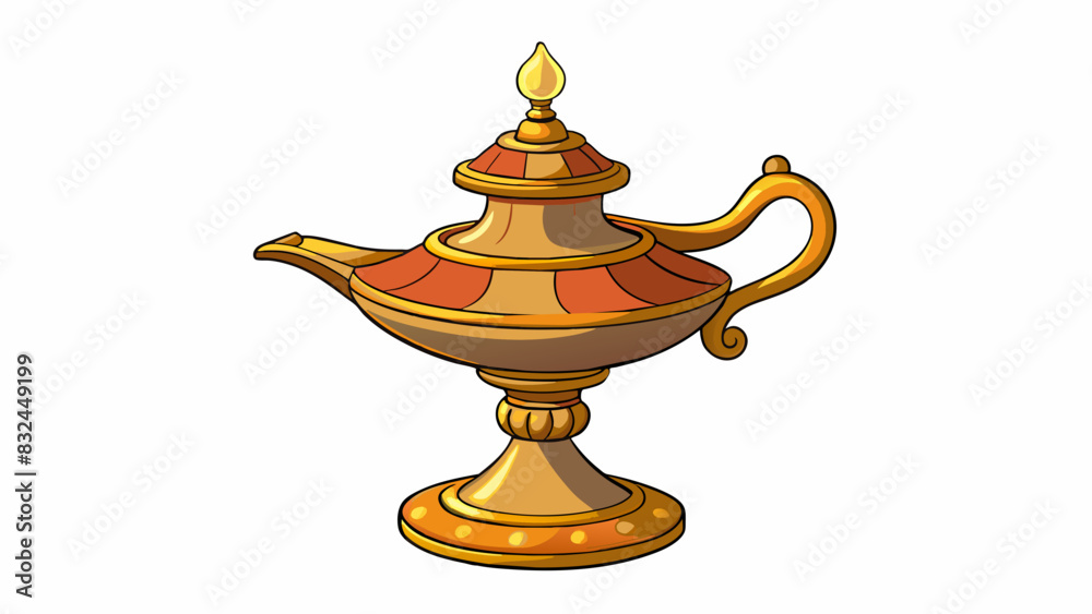 Poster the antique lamp somehow cast a warm and cozy glow over the room despite its slightly crooked shade 