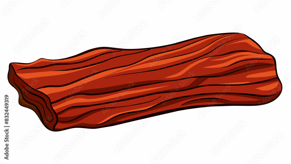 Aufkleber The bark was smooth and glossy like polished mahogany. Its deep redbrown hue was accented by thin wavy lines that crisscrossed the surface creating an. Cartoon Vector.