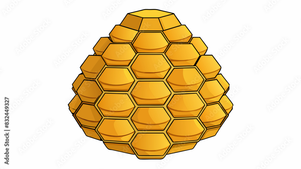 Poster the beehive was a work of art its hexagonal compartments expertly crafted with precision and attenti