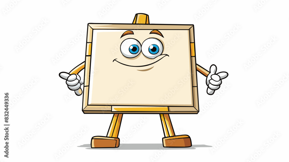 Poster the blank canvas held nil brushstrokes or colors waiting for the artists inspiration to bring it to 