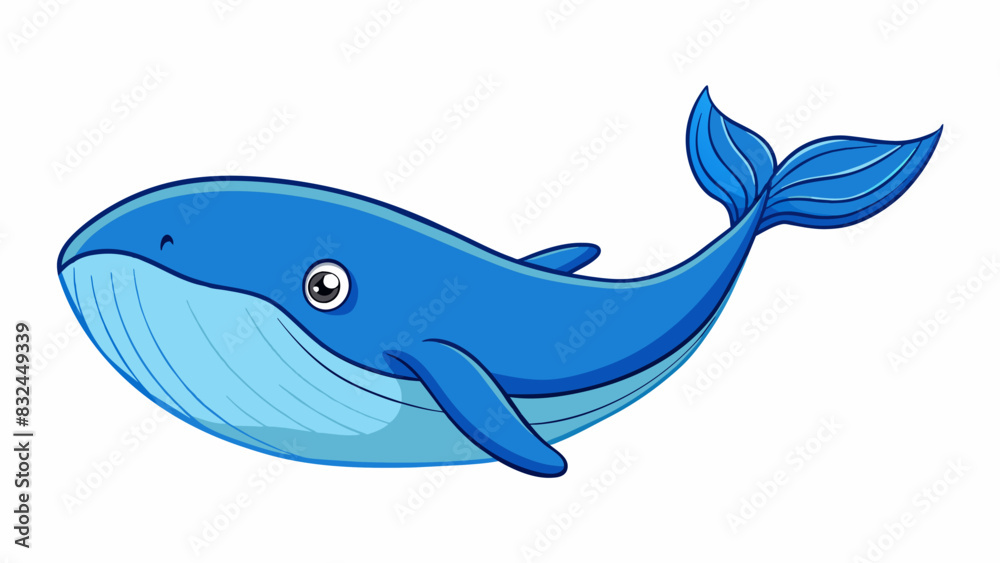 Poster the blue whale surfaced in the ocean its enormous body gliding through the water with ease truly sho