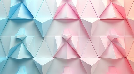 background with tessellated triangles in various pastel hues