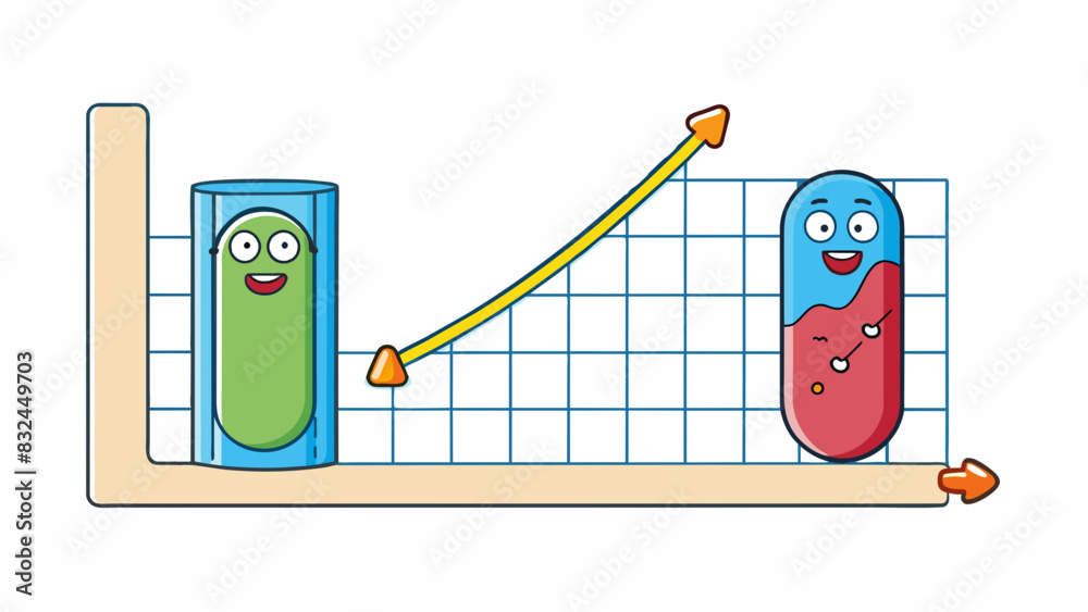 Poster The data collected from the experiment consistently showed a decrease in temperature as the pressure increased indicating a definite inverse. Cartoon Vector.