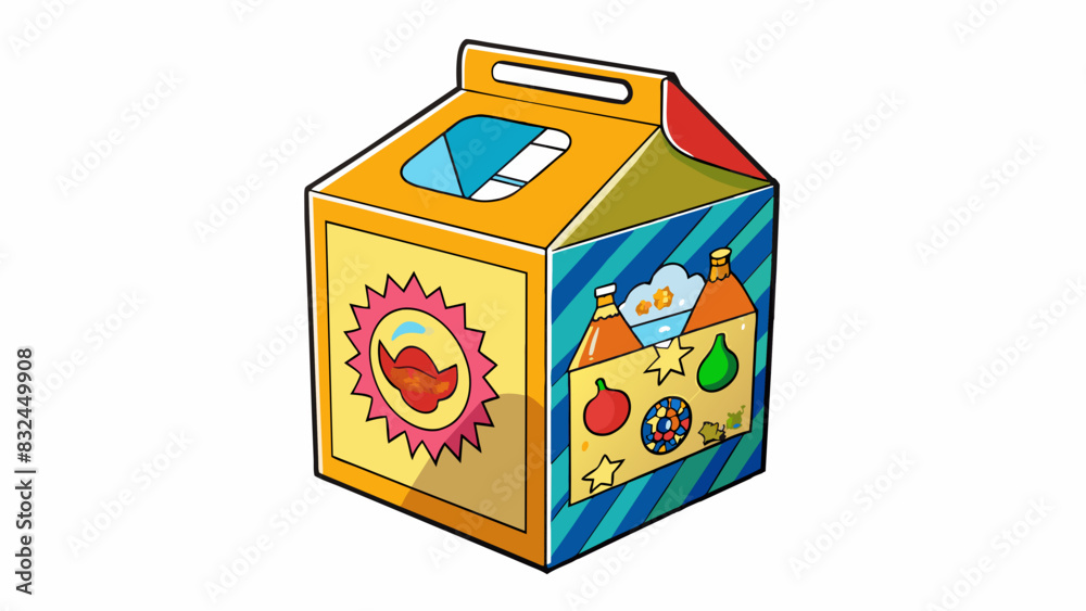 Poster the external packaging of the product was made of sy cardboard and featured bold colorful graphics t
