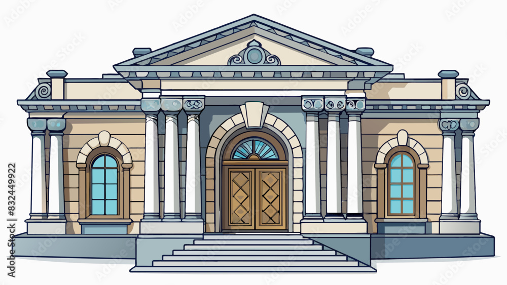 Poster the exterior of the building was adorned with intricate stone carvings giving it a grand and elegant